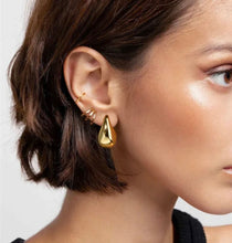 Load image into Gallery viewer, Gold Water Earrings Small