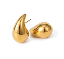 Load image into Gallery viewer, Gold Water Earrings Small