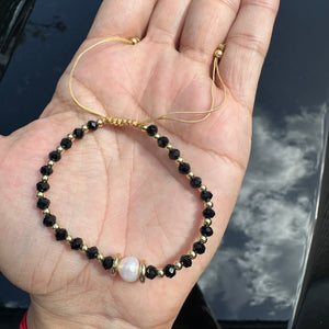 Bracelet pearl crystal