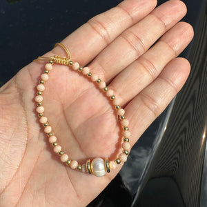 Bracelet pearl crystal