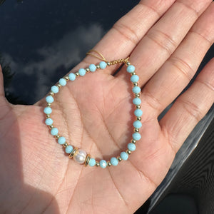 Bracelet pearl crystal