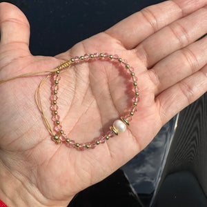 Bracelet pearl crystal