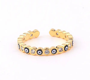 Anillos evil eye ajustable